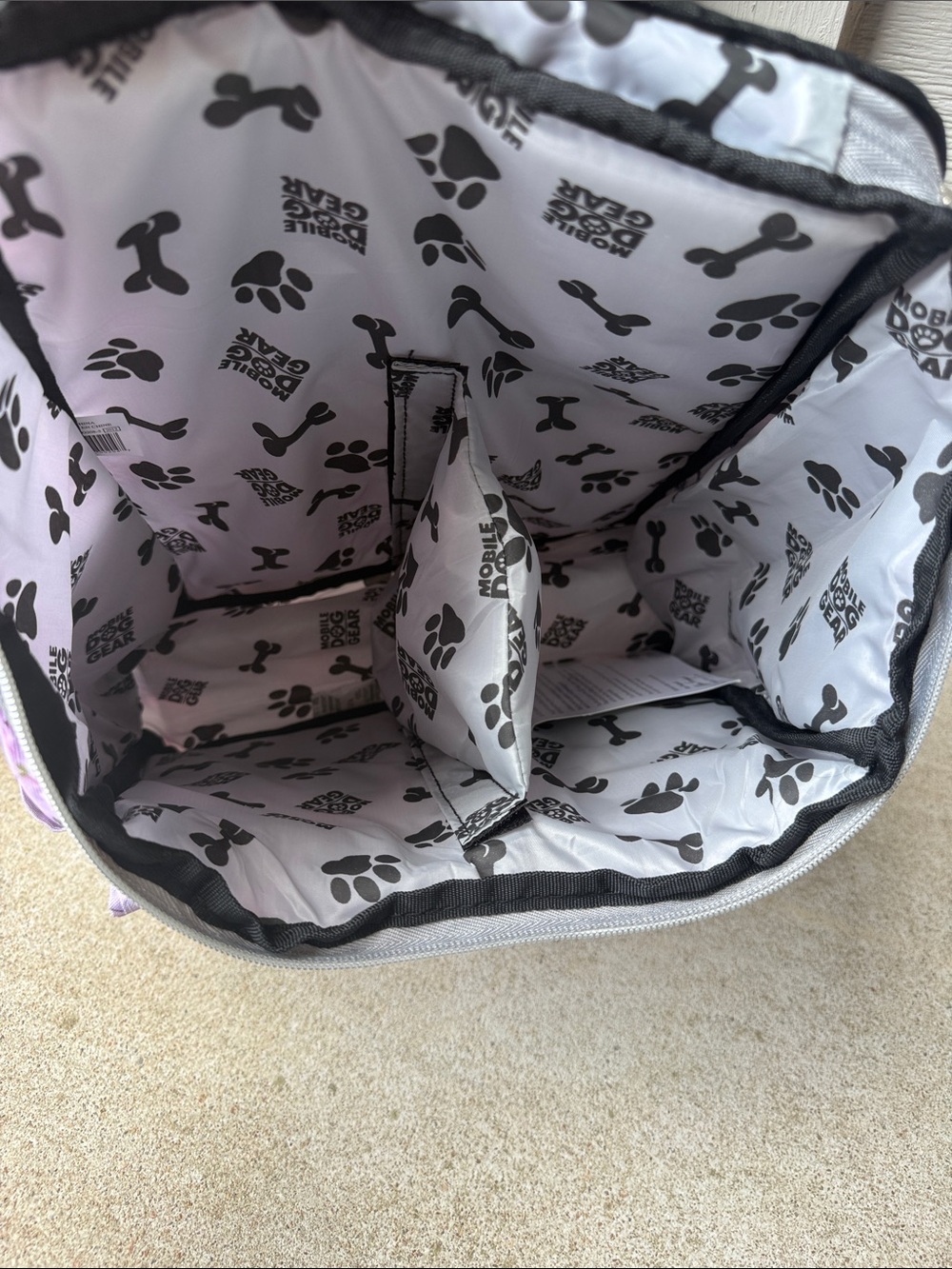 Mobile Dog Gear Lavender Floral Backpack - Picture 4 of 8